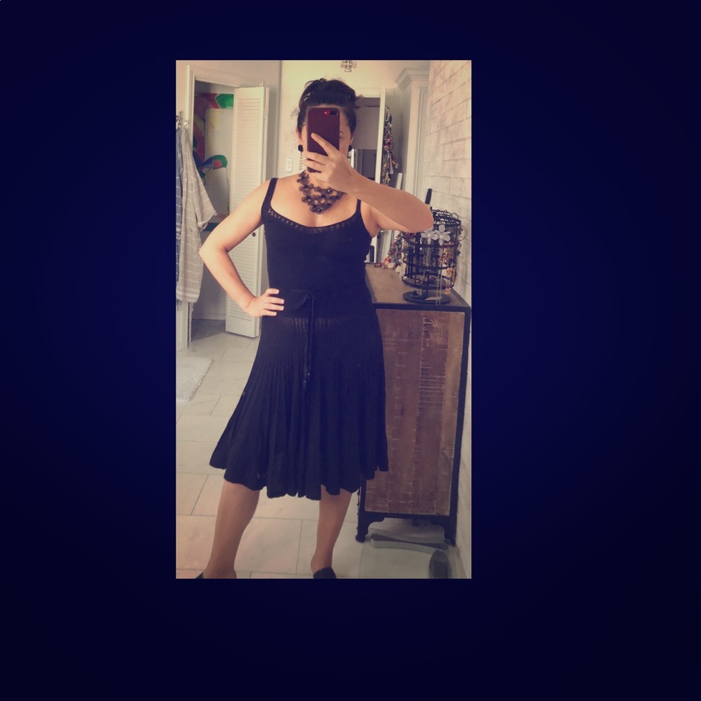 Knitted Rebecca Taylor black dress